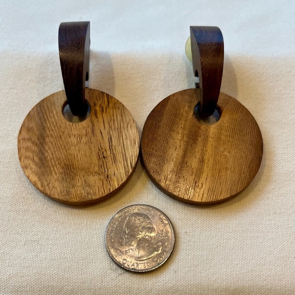 2 Tone 2 Piece Wooden Earrings - Picture 13 of 16
